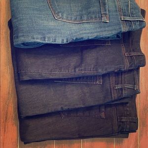 Four (4) pairs of LOFT skinny jeans